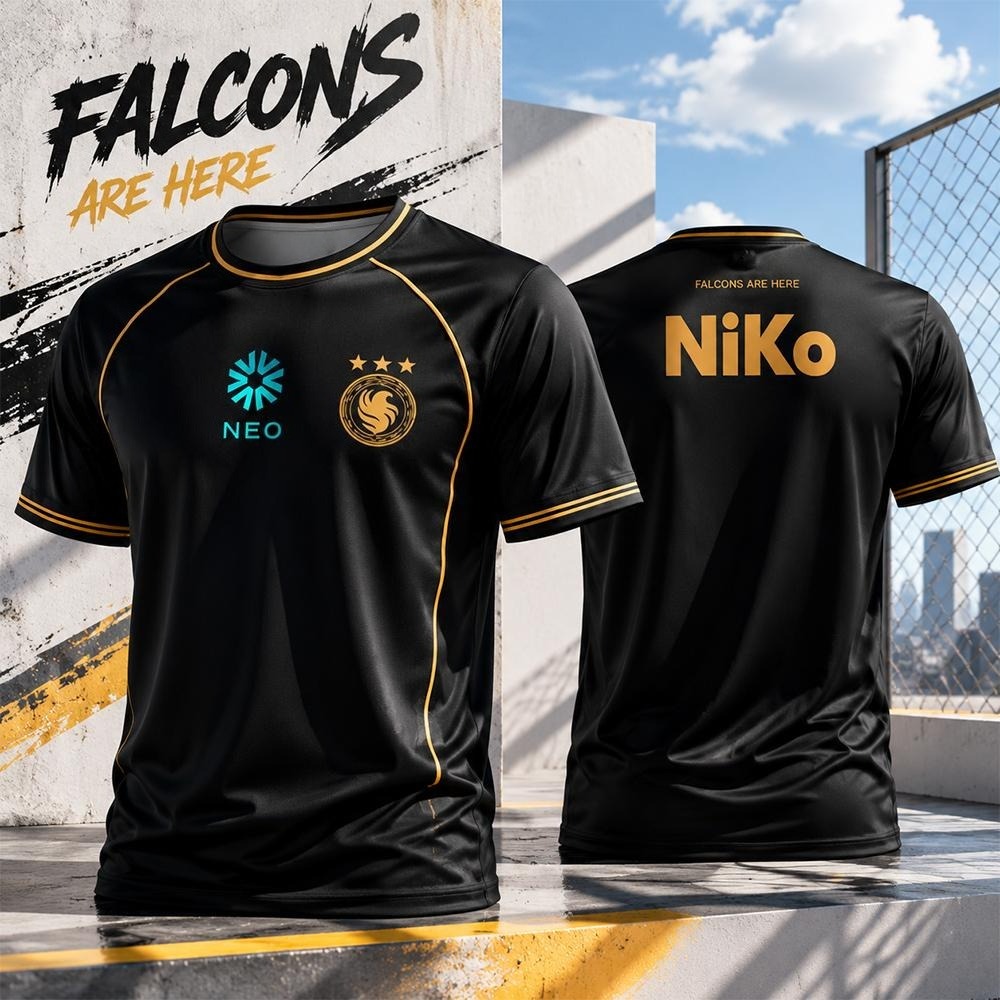 Esports Gaming Jersey Design - Team Falcons 2026 Training Uniforms CS2