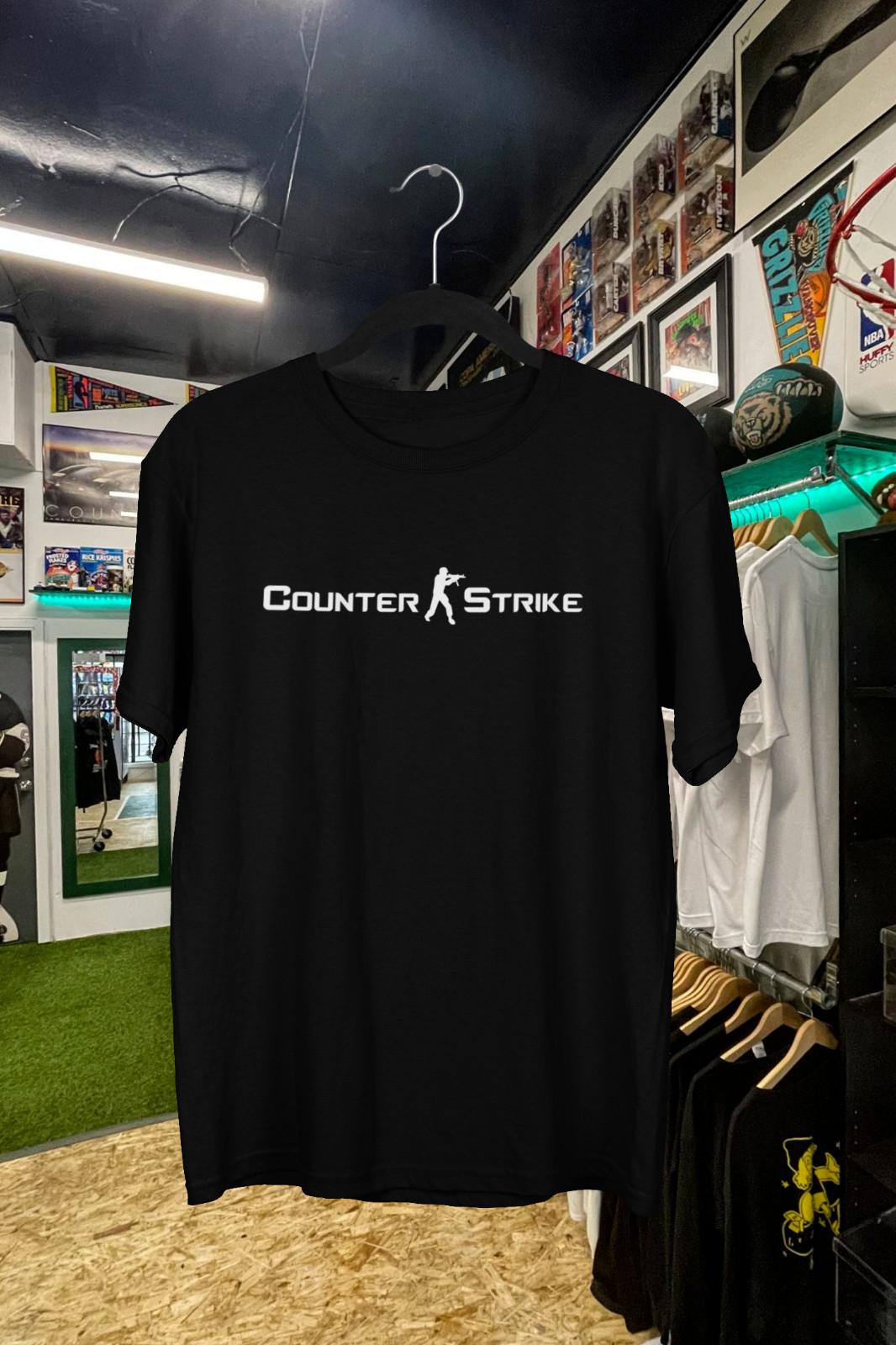 Esports Gaming Logo - Vintage Counter Strike text Logo T-Shirt