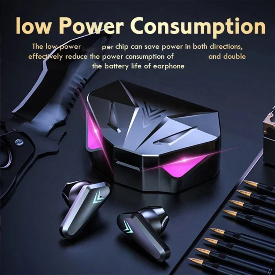 X15 TWS Wireless Earphone Blue - Esports Gaming Headset ulasan dan harga
