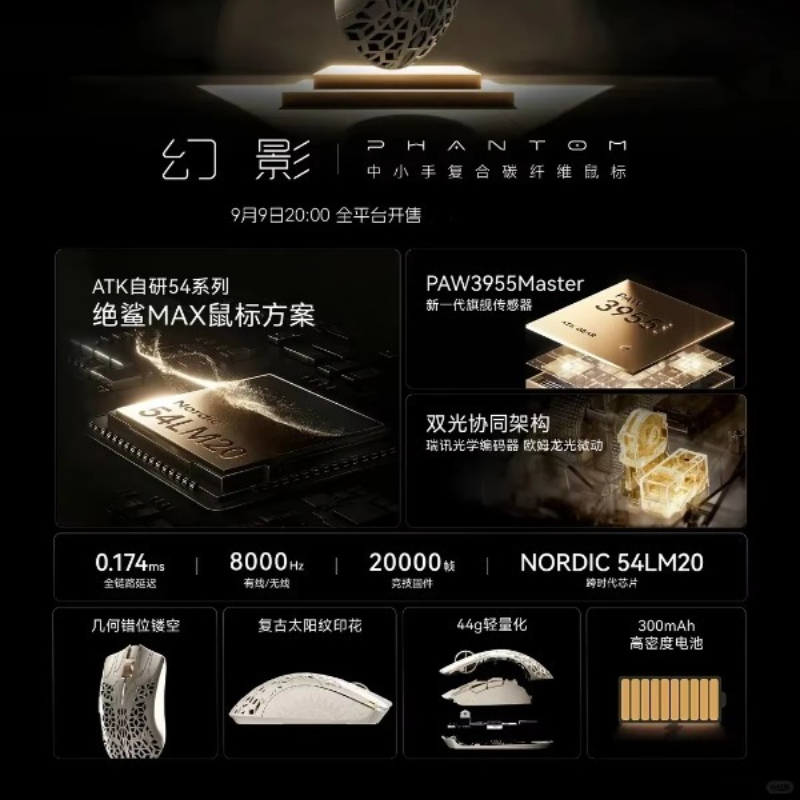 Lock Now ATK Phantom Blazing S - Esports Wireless Gaming Mouse ulasan dan harga