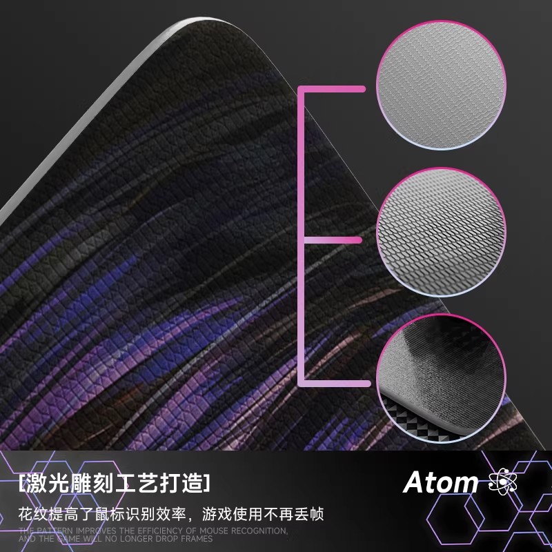 ATOM Glass Mouse Pad Customisa - Esports Gaming Stocks ulasan dan harga