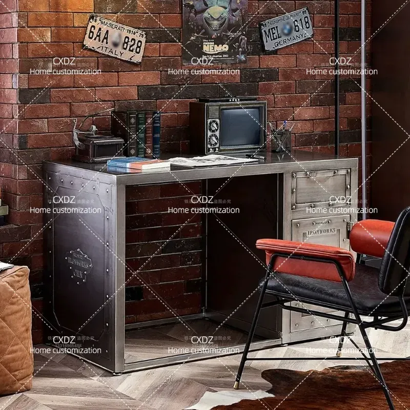 Industrial Style Computer Desk - Esports Gaming Industry ulasan dan harga