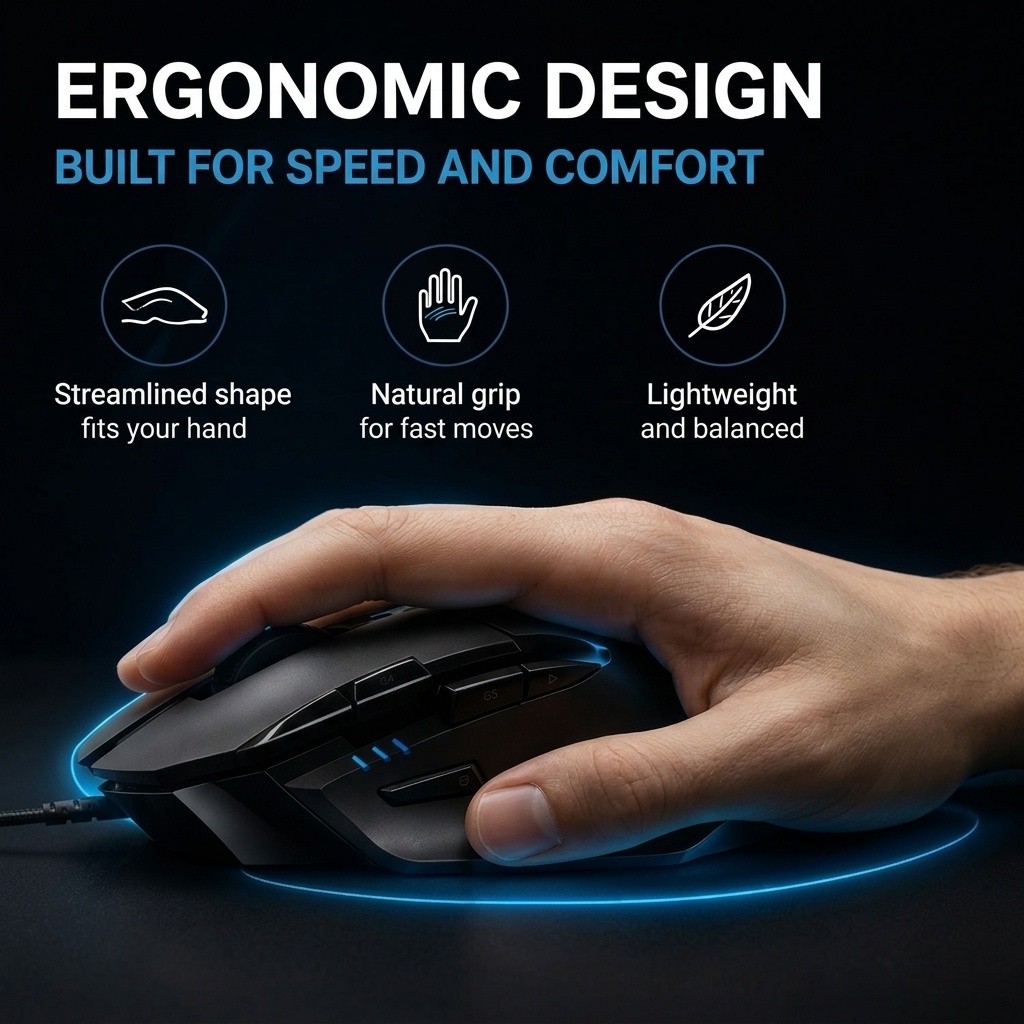 Logitech G402 Wired Gaming Mou - Esports Gaming Logo ulasan dan harga